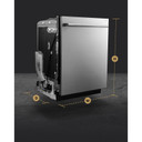 Jennair® RISE™ 24" Built-In Dishwasher with Precise Fit 3rd Rack for Cutlery with Plasma Coating, 39 dBA JDTS3924SL