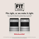 Kitchenaid® 5.0 Cu. Ft. Smart Slide-in Gas Range with Convection Cooking Modes and 2-in-1 Burner KSGS530SJP