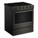 Kitchenaid® 5.0 Cu. Ft. Smart Slide-in Gas Range with Convection Cooking Modes and 2-in-1 Burner KSGS530SBE