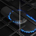 Kitchenaid® 5.0 Cu. Ft. Smart Slide-in Gas Range with Convection Cooking Modes and 2-in-1 Burner KSGS530SBE