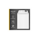 4.8 - 4.9 Cu. Ft. I.E.C. Whirlpool® Top Load Washer with 2-in-1 Removable Agitator. WTW4107SW