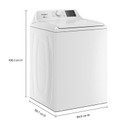 4.8 - 4.9 Cu. Ft. I.E.C. Whirlpool® Top Load Washer with 2-in-1 Removable Agitator. WTW4107SW