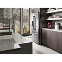 OPEN BOX Kitchenaid® 23.8 cu. ft. 36" Counter-Depth French Door Platinum Interior Refrigerator with PrintShield™ Finish KRFC704FPS