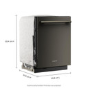 Kitchenaid® 360° Max Jets™ Third Rack Dishwasher with Advanced ProDry™ System, 44 dBA KDTS624SBE