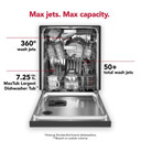 OPEN BOX Kitchenaid® 44 dBA Dishwasher in PrintShield™ Finish with 360° Max Jets™ Third Rack KDFM404KPS