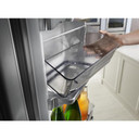 OPEN BOX Kitchenaid® 23.8 cu. ft. 36" Counter-Depth French Door Platinum Interior Refrigerator with PrintShield™ Finish KRFC704FPS***