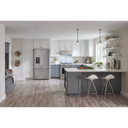 OPEN BOX Kitchenaid® 23.8 cu. ft. 36" Counter-Depth French Door Platinum Interior Refrigerator with PrintShield™ Finish KRFC704FPS***