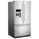 OPEN BOX Kitchenaid® 26.8 Cu. Ft. Standard-Depth French Door Refrigerator with Exterior Ice and Water Dispenser KRFF577KPS