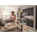 OPEN BOX Kitchenaid® 30-Inch 5 Burner Front Control Gas Convection Range with Baking Drawer KSGB900ESS