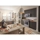 OPEN BOX Kitchenaid® 30-Inch 5 Burner Front Control Gas Convection Range with Baking Drawer KSGB900ESS
