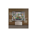 Kitchenaid® 24 cu. ft. 36-Inch Width Counter-Depth French Door Refrigerator with Interior Dispense KRFC236SBE
