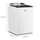 Maytag® 6.0 Cu. Ft. Pet Pro Top Load Agitator Washer with Extra Power and Sanitize Cycle with Oxi MTW7205RW