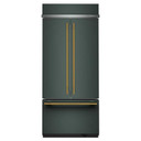 Kitchenaid® 20.8 Cu. Ft. 36" Built-In French Door Bottom Mount Refrigerator with Platinum Interior KBFN536SJP