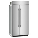 Kitchenaid® 25.5 Cu. Ft. 42" Built-In Side-by-Side Refrigerator with Platinum Interior KBSN742SPS