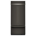 Kitchenaid® 20.8 Cu. Ft. 36" Built-In French Door Bottom Mount Refrigerator with Platinum Interior KBFN536SBE