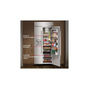 Kitchenaid® 25.1 Cu. Ft. 42" Built-In Side-by-Side Refrigerator features Exterior Water and Ice Dispenser with Measured Fill KBSD742SPS