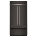 Kitchenaid® 24.2 Cu. Ft. 42" Built-In French Door Bottom Mount Refrigerator with Platinum Interior KBFN542SBE