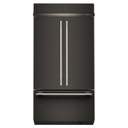 Kitchenaid® 24.2 Cu. Ft. 42" Built-In French Door Bottom Mount Refrigerator with Platinum Interior KBFN542SBE