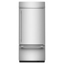 Kitchenaid® 20.8 Cu. Ft. 36" Built-In Bottom Mount Refrigerator with Platinum Interior KBBR336SPS