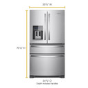 OPENBOX of Whirlpool® 36-Inch Wide French Door Refrigerator - 25 cu. ft. WRX735SDHZ