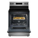 OPENBOX  OF Whirlpool® 30-inch Electric Range with 4 Elements YWFES3530RS.