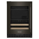 Kitchenaid® 24" Beverage Center with Glass Door and Wood-Front Racks KUBL524SBE