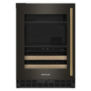 Kitchenaid® 24" Beverage Center with Glass Door and Wood-Front Racks KUBL524SBE