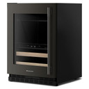 Kitchenaid® 24" Beverage Center with Glass Door and Wood-Front Racks KUBL524SBE