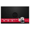 Kitchenaid® 36-inch NextGen Induction Downdraft Cooktop with Bridge XL Even-Heat™  Zone KCID936SBL