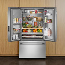 Kitchenaid® 30 cu. ft. French Door Refrigerator with Exterior Water and Ice KRFF436SPS