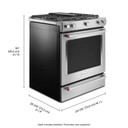 KitchenAid® 30-Inch 5-Burner Dual Fuel Convection  Front Control Range with Baking Drawer YKSDB900ESS