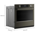 Kitchenaid® 30-inch Smart Electric Single Wall Oven with Assisted Cooking Modes - Black Ore KOES730SBE