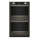 Kitchenaid® 30-inch Smart Electric Double Wall Oven with Assisted Cooking Modes - Black Ore KOED730SBE