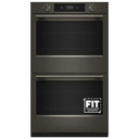 Kitchenaid® 30-inch Smart Electric Double Wall Oven with Assisted Cooking Modes - Black Ore KOED730SBE