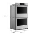 Kitchenaid® 27-inch Smart Electric Double Wall Oven with Assisted Cooking Modes - PrintShield™ Finish KOED727SPS