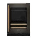 Kitchenaid® 24" Beverage Center with Glass Door and Wood-Front Racks KUBR524SBE