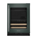 Kitchenaid® 24" Beverage Center with Glass Door and Wood-Front Racks KUBR524SJP