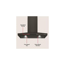 KitchenAid® 36-inch Wall-Mount, 4-Speed Canopy Hood KVWC736SBE