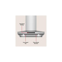 KitchenAid® 30-inch Wall-Mount, 4-Speed Canopy Hood KVWC730SSS
