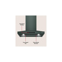 KitchenAid® 30-inch Wall-Mount, 4-Speed Canopy Hood KVWC730SJP