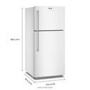Maytag® 30-Inch Wide Top-Freezer Refrigerator with Garage Mode - 19 Cu. Ft. MRTX5119SW