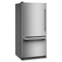 Kitchenaid® 22 Cu. Ft. 33-Inch Standard-Depth Bottom Mount Refrigerator with Left Door Swing KRBL133SPS