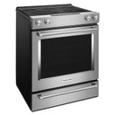 OPENBOX of Kitchenaid® 30-Inch 5-Element Electric Convection Front Control Range YKSEG700ESS(3 years warranty)
