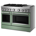 Kitchenaid® 48-Inch 6 Burner Commercial-Style Dual Fuel Range with Griddle KFDD948SDC