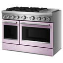 Kitchenaid® 48-Inch 6 Burner Commercial-Style Dual Fuel Range with Griddle KFDD948SWF