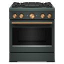 KitchenAid® 30-Inch 4 Burner Commercial-Style Dual Fuel Range with No Preheat Air Fry Mode KFDS930SJP