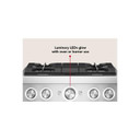 Kitchenaid® 30-Inch 4 Burner Commercial-Style Dual Fuel Range with No Preheat Air Fry Mode KFDS930SWF