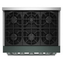 KitchenAid® 36-Inch 6 Burner Commercial-Style Gas Range with No Preheat Air Fry Mode KFGS936SJP