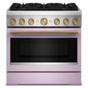 Kitchenaid® 36-Inch 6 Burner Commercial-Style Dual Fuel Range with No Preheat Air Fry Mode KFDS936SWF