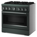 KitchenAid® 36-Inch 6 Burner Commercial-Style Dual Fuel Range with No Preheat Air Fry Mode KFDS936SJP